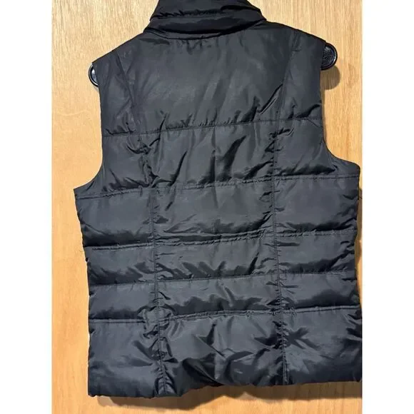Eddie Bauer Goose Down Black Puffer Vest In Medium - Picture 2 of 4